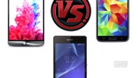 LG G3 vs Samsung Galaxy S5 vs Sony Xperia Z2: specs comparison