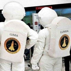 Microsoft sends some Lumia astronauts to Heathrow's Terminal Galaxy S5