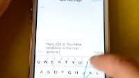 Take a look at the first custom keyboard with sliding input for iOS 8