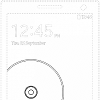 Does the image on a lock screen patent belong to the Samsung Galaxy Note 4?
