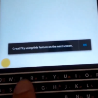 BlackBerry Passport appears on video; watch the QWERTY double as a trackpad