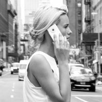 NY designers FormNation turn the iPhone into a sleek e-ink phone that nods to b&w cameras
