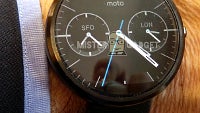 Moto 360 and its secretive charger get snapped: steel waterproof timepiece with a heart rate sensor