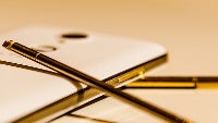 Pantech's beautiful new Pop Up Note phablet pictured, ready to cross stylus with the Note 4