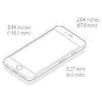 Apple iPhone 6 size comparison