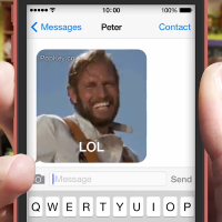 Why use words when an animated GIF will do? PopKey for iOS 8 is coming