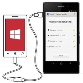 Sony S Xperia Transfer Mobile App Now Available In Windows Phone Store Phonearena