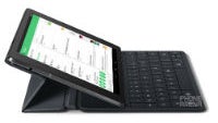 The official Nexus 9 keyboard case has a dedicated home and emoji keys