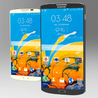 Video displays Samsung Galaxy S6 and Samsung Galaxy S6 Edge concept devices