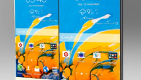Video displays Samsung Galaxy S6 and Samsung Galaxy S6 Edge concept devices