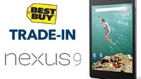 Best Buy gives you at the least, $100 on a tablet trade in for the Nexus 9