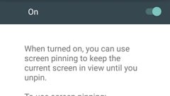 How to pin and unpin the screen on Android 5.0 Lollipop