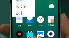 Meizu Blue Charm pictured again, this time we can see its front side