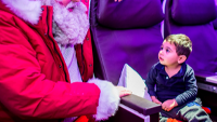 Passengers get free Microsoft tablet and meet Santa on Virgin Atlantic flight