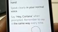 Video shows features of Lumia Denim update, including training for "Hey Cortana" voice activation