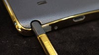 Real-life pictures show the exclusive, gold-plated Samsung Galaxy Note Edge
