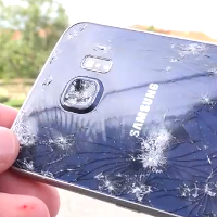 Samsung Galaxy S6 gets run over by a Tesla Model S in extreme durability test