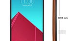 LG G4 size comparison with the Galaxy S6, S6 edge, Note 4, iPhone 6, 6 Plus, HTC One M9, and others