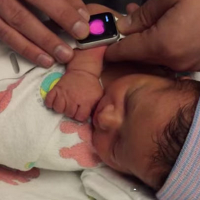Newborn baby's heartbeat shared with relatives and friends thanks to Apple Watch
