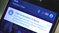 Watch as the Sony Xperia Z3+ overheats after a few seconds' camera app use