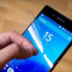 The Sony Xperia Z3+ comes with a display protector out of the box