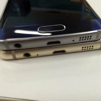 Images of a Galaxy S6 edge Plus prototype stacked on top of a regular S6 edge pop up