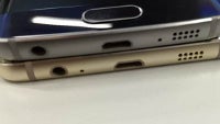 Images of a Galaxy S6 edge Plus prototype sitting under a regular S6 edge pop up