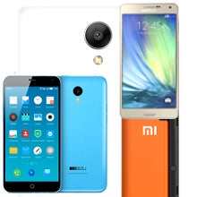 Xiaomi Redmi Note 2 vs Meizu M2 Note vs Galaxy A7 specs and size comparison