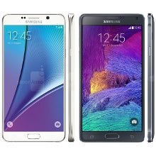 Galaxy Note 4 vs Galaxy Note5 infographic