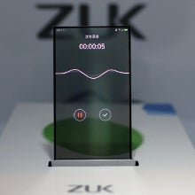 ZUK demos a working phone prototype with transparent screen
