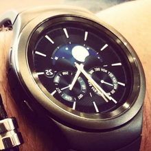 This is the Samsung Gear S2 smartwatch in real life
