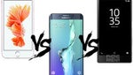 iPhone 6s Plus vs Xperia Z5 Premium vs Galaxy S6 edge+ specs comparison