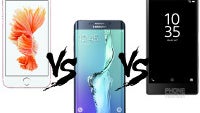 iPhone 6s Plus vs Xperia Z5 Premium vs Galaxy S6 edge+ specs comparison