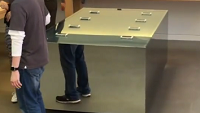 Check out this unique table used by Apple Stores to promote 3D Touch