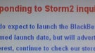 October 21st launch date for BlackBerry Storm2 9550 pulled on Verizon's intranet page