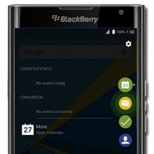 The BlackBerry Priv features a Productivity Edge (thanks to its curved display)