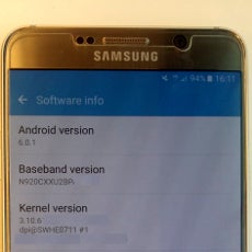 Here’s a Samsung Galaxy Note 5 running Android 6.0.1