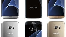 New Samsung Galaxy S7 edge renders show three color variants, front and rear sides