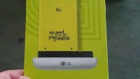 LG G5's purported battery module packaging caught on camera, seemingly confirms expansion Magic Slot