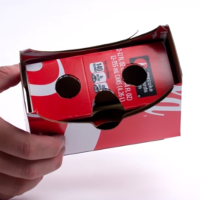 Turn your recycled Coke cardboard packaging into a VR viewer