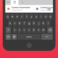 Microsoft Hub Keyboard now available on iOS, making it easy for users to share documents