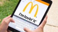 Greasy fingers: McDonald's outlets across the UK install Samsung tablets for customers