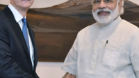 Tim Cook meets with India's Prime Minister to discuss Apple's future in the country