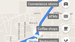 Google Maps Android update expands search-along-route, adds popular-place notifications