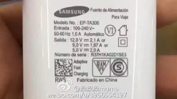 Samsung Galaxy Note 7 charging plug poses for pictures