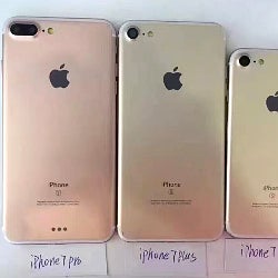 Claimed Apple iPhone 7, 7 Plus and 7 Pro pose for family portraits: a lot of camera lens action