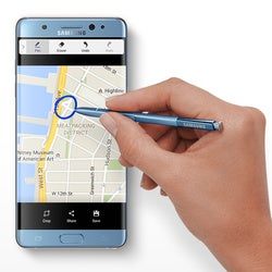 No, you can't insert the S Pen on the Galaxy Note 7 backwards