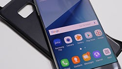Samsung Galaxy Note 7 S-View Standing Cover and wireless Backpack battery case hands-on