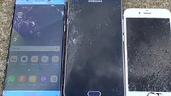 Note 7 vs iPhone 6S vs Note 5 drop test goes shoulder-height for Gorilla Glass 5