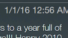 Bug causing some handsets to party like it's 2016?